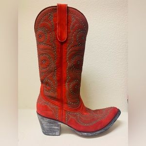Old Gringo Valentine Red Suede Boot 8.5